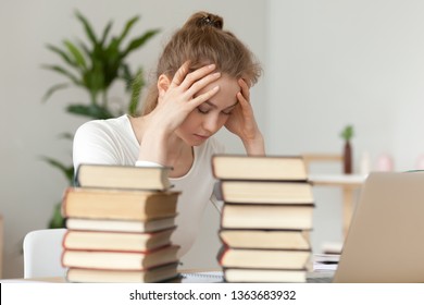 Upset Woman Sitting Closed Eyes Among Stock Photo 1363683932 | Shutterstock