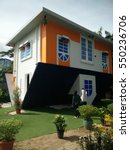 Upside down house.