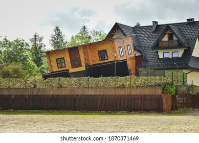 Upside Down House In Zakopane, Poland.