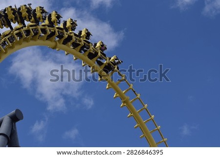 Upsidedown on the roller coaster 