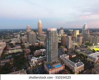 Uptown Charlotte Aerial Photos