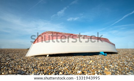 Similar – Image, Stock Photo Lonely rowing boat