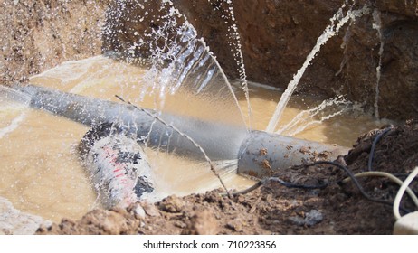 UPVC pipe burst