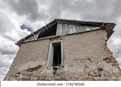 Upward Angle Of On Old Ranch House