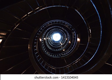 Upward View Of Spiral Stairs