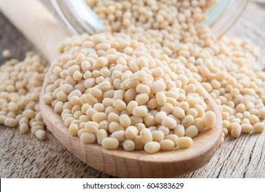 Urad Dal on wooden table