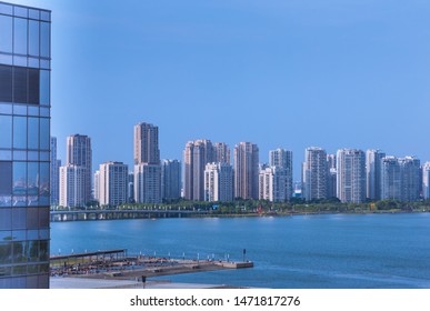 Urban Architectural Skyline of Jinji Lake, Suzhou City, Jiangsu Province, China - Shutterstock ID 1471817276