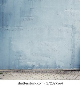 Urban Background. Empty Street Wall Texture.