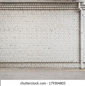 Urban Background. Empty Street Wall.