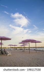 Urban Beach Park, Sugar Beach, Toronto, Canada