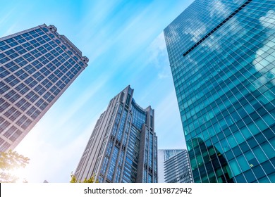 Urban building skyscrapers in Shanghai Financial District - Shutterstock ID 1019872942