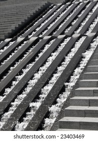 Urban Cascade In Bercy Park, Paris