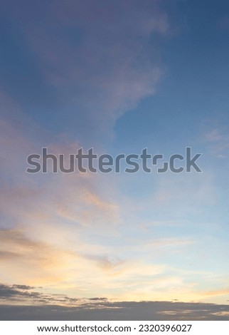 urban city Sunset Sky Background , Colorful sky in twilight time background