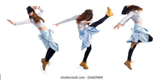 Urban Dancer Posing On Studio 