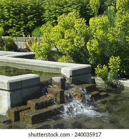 Urban Garden With Fountain