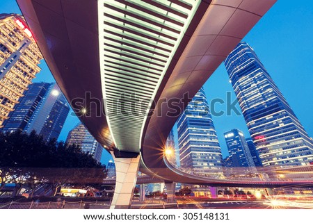 Similar – Image, Stock Photo bridge Evening Movement