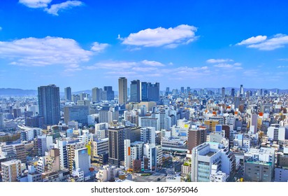 Urban Landscape Of Namba, Osaka.
