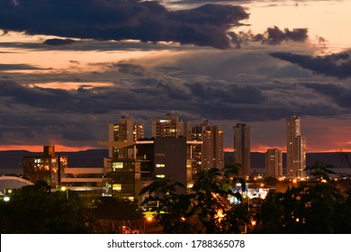 Urban landscape of Palmas, capital of the state of Tocantins, Brazil.