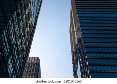 Urban landscape of skyscrapers, Marunouchi, Tokyo. - Shutterstock ID 2201035165