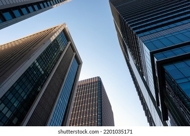Urban landscape of skyscrapers, Marunouchi, Tokyo. - Shutterstock ID 2201035171