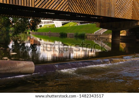 Similar – Image, Stock Photo under the bridge Evening