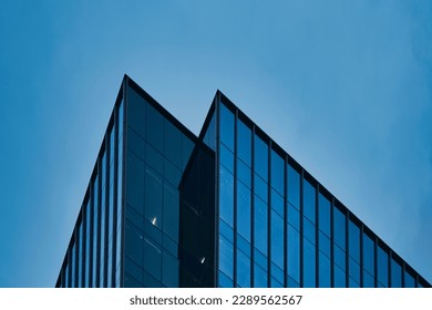  Urban and modern architecture in the blue hour with geometry and structures                              