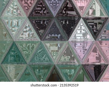 Urban patterns captured inside triangles