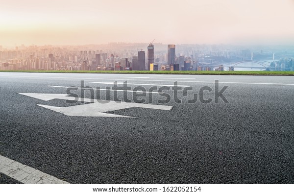 Urban\
road and Chongqing building landscape\
skyline\
\
