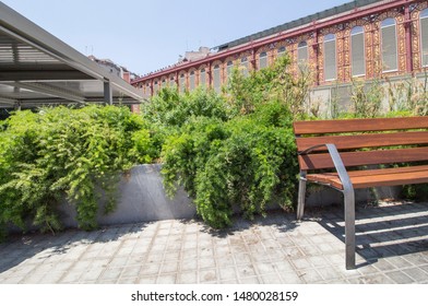 Urban Seat In The City Of Barcelona In The San Antonio Neighborhood