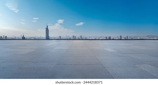 Urban Skyline View from City Plaza - Powered by Shutterstock