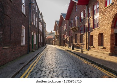 Urban Street In Leeds, Yorkshire, UK