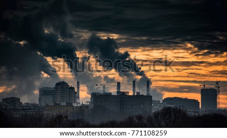 Urban at sunset