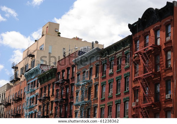 Urban Tenements Manhattans Lower East Side Stock Photo 61238362 ...