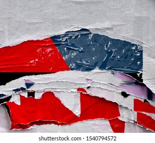 Urban torn collage style creative poster layers - Powered by Shutterstock