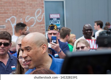 Urbandale, Iowa USA. May 27, 2019.
Presidential Candidate Senator Cory Booker (D – New Jersey) Speaks At A Memorial Day Rally In Urbandale, Iowa.