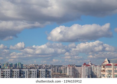 URBANIZATION with clouds, cityscape, clouds, background