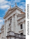Urbino, Marche, Italy-Jule 04, 2024: The Cathedral of Urbino is a Catholic cathedral in the city of Urbino, Italy, dedicated to the Assumption of the Blessed Virgin Mary
