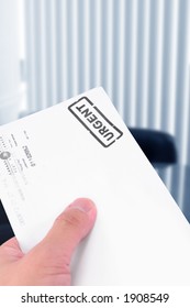 urgent letter, business concept of processing mails