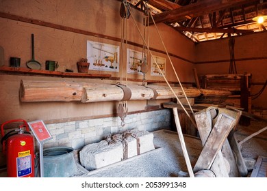 Urla, Izmir, Turkey - September, 2021: Ancient Greek Civilization Oldest Olive Oil Production Facility In Ionian Settlement Klazomenai In Urla, Izmir, Turkey.