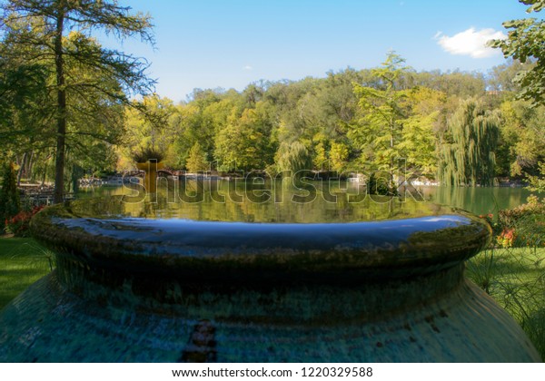 Urn Reflections Hillside During Late Months Stock Photo Edit Now