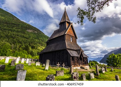 Urnes Stave Church, Norway - Shutterstock ID 406957459