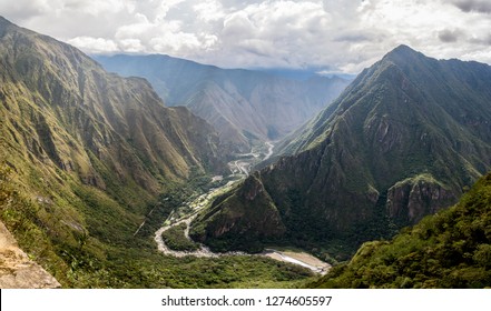 Urubanba valley and urubamba river near to machu picchu, Peru