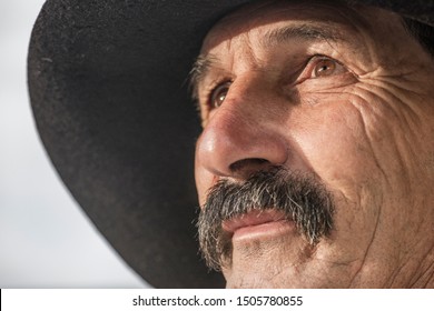 URUBICI, BRAZIL - SEPTEMBER 11, 2019: Portrait of a Gaucho, typical people from south Brazil