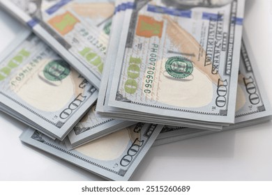 US 100 dollar banknotes background for design purpose