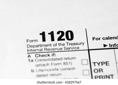 US 1120 Tax Form