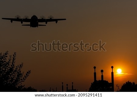 US Air Force C130 pictured in 2021 at RAF Mildenhall Suffolk