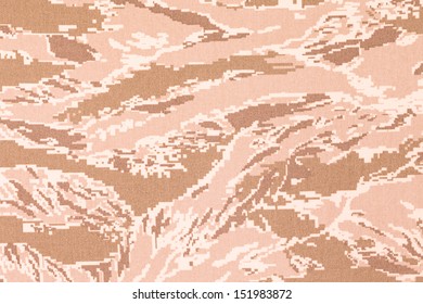 US Air Force Digital Tigerstripe Desert Camouflage Fabric Texture