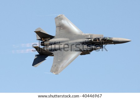 US Air Force jet at high speed