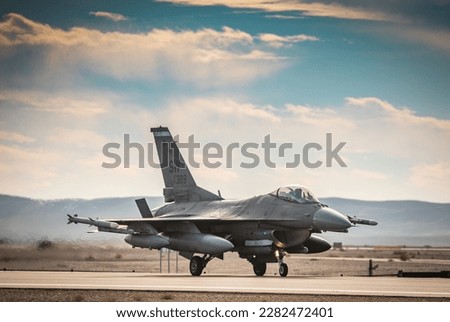A U.S. Air Force pilot from the 55th Expeditionary Fighter Squadron taxis during Desert Falcon in Israel, Jan. 16, 2022.