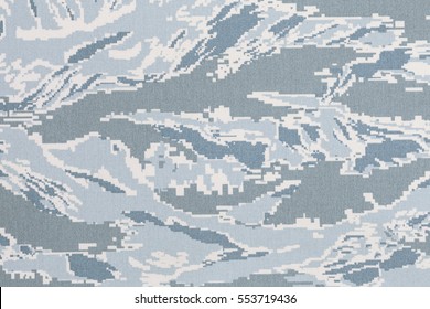 US Air Force Tigerstripe Digital Camouflage Fabric Texture Background